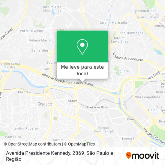 Avenida Presidente Kennedy, 2869 mapa