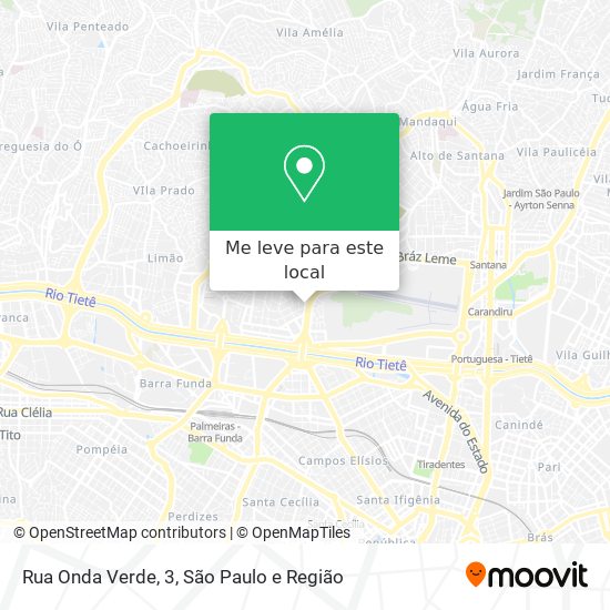 Rua Onda Verde, 3 mapa