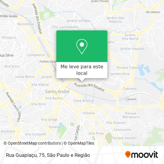 Rua Guapiaçu, 75 mapa