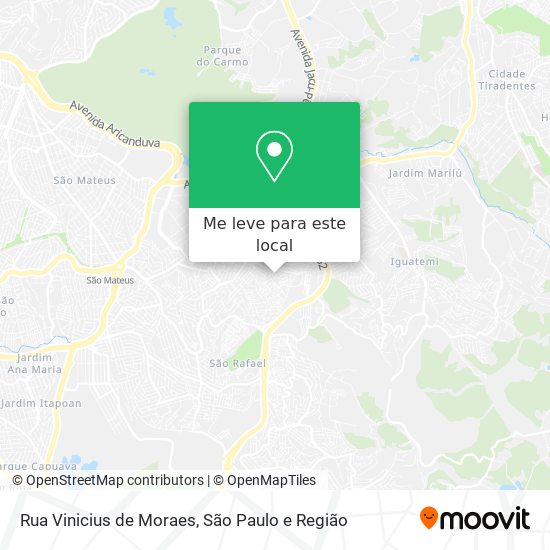 Rua Vinicius de Moraes mapa