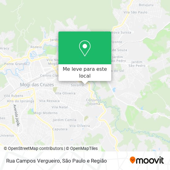 Rua Campos Vergueiro mapa