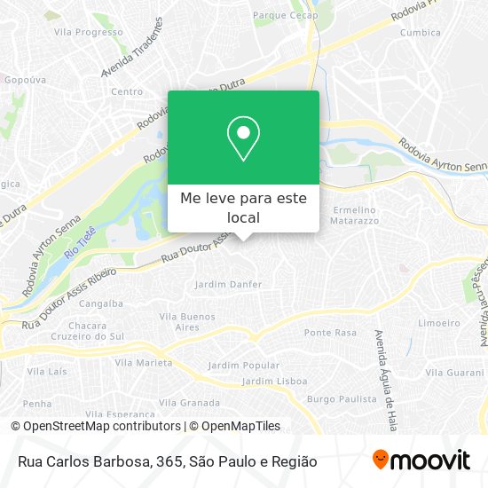 Rua Carlos Barbosa, 365 mapa