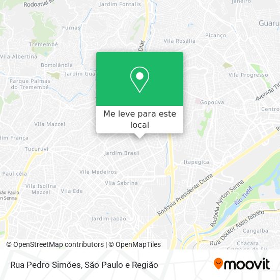 Rua Pedro Simões mapa