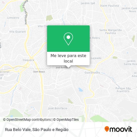 Rua Belo Vale mapa