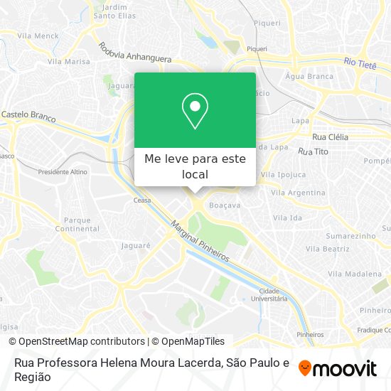 Rua Professora Helena Moura Lacerda mapa