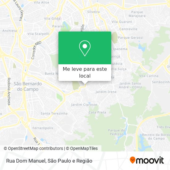 Rua Dom Manuel mapa