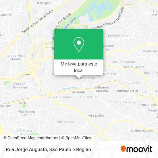 Rua Jorge Augusto mapa