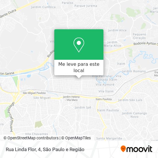 Rua Linda Flor, 4 mapa