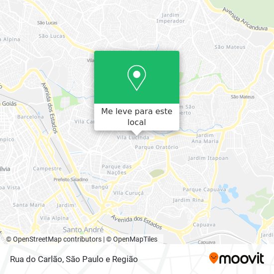 Rua do Carlão mapa