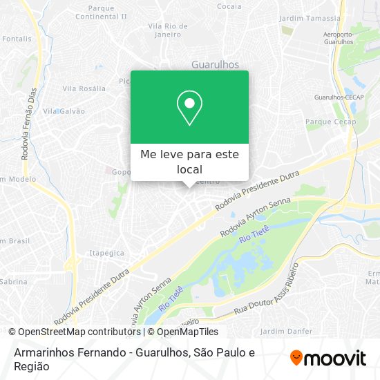 Armarinhos Fernando - Guarulhos mapa