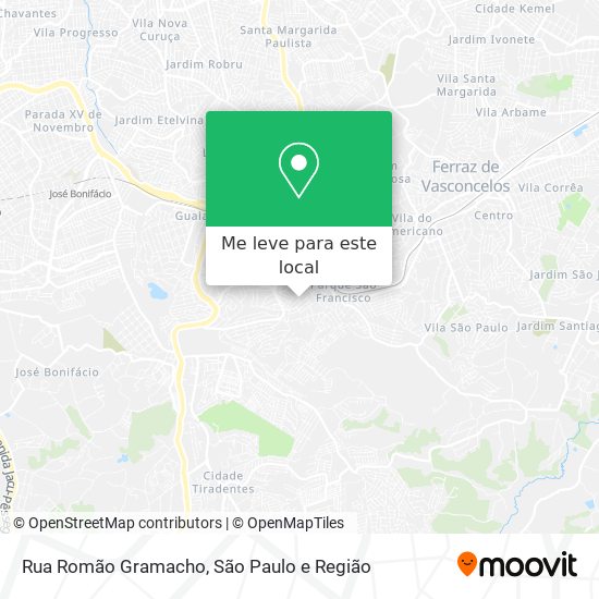 Rua Romão Gramacho mapa