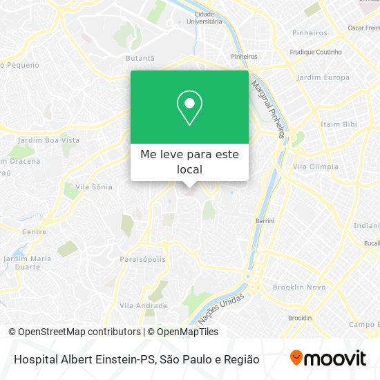 Hospital Albert Einstein-PS mapa