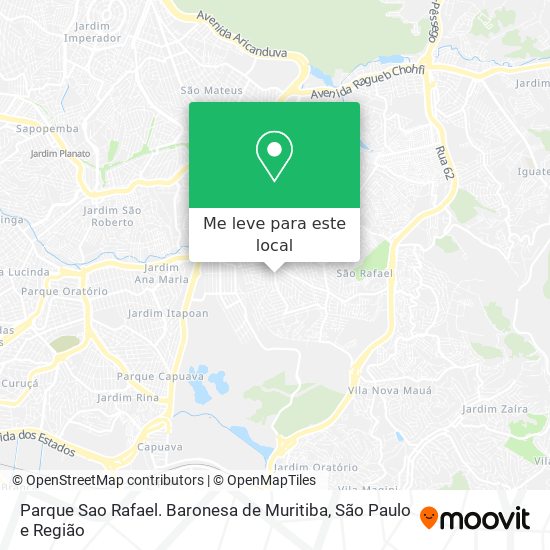 Parque Sao Rafael. Baronesa de Muritiba mapa