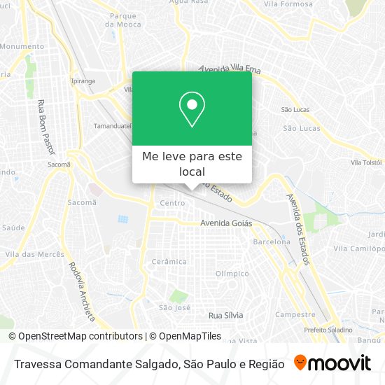 Travessa Comandante Salgado mapa