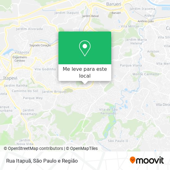 Rua Itapuã mapa