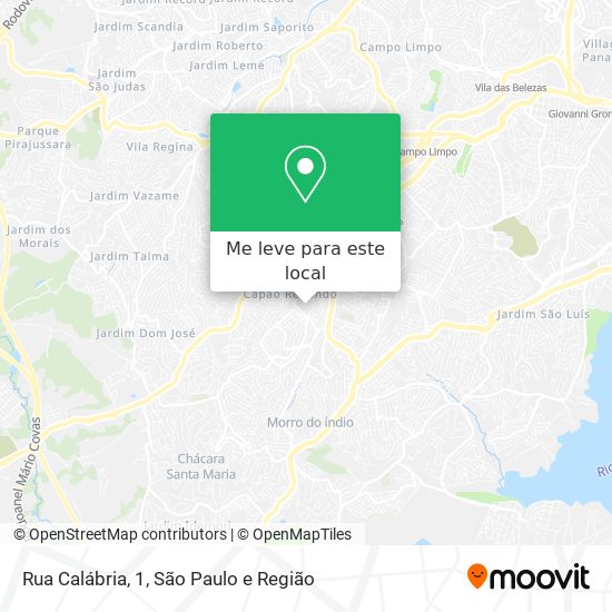 Rua Calábria, 1 mapa