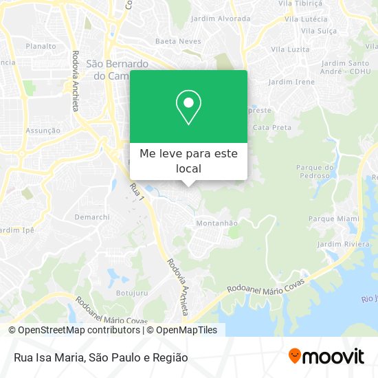 Rua Isa Maria mapa