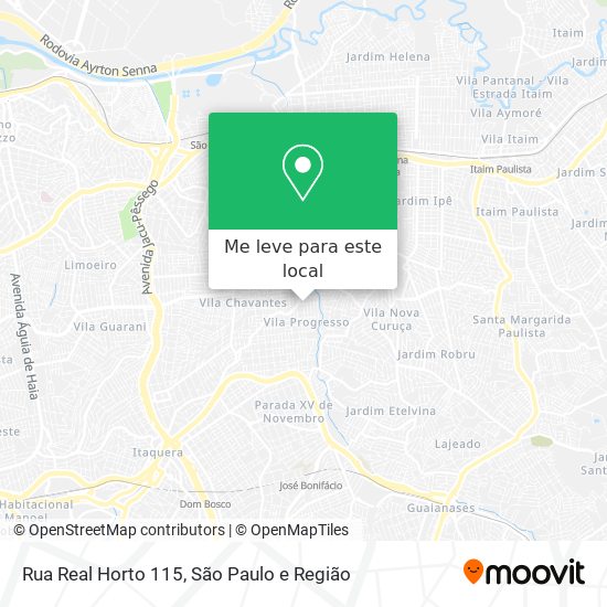 Rua Real Horto 115 mapa