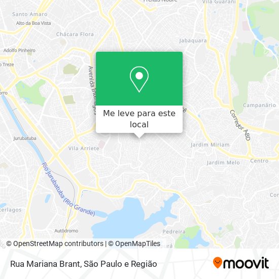 Rua Mariana Brant mapa