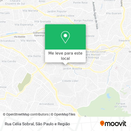 Rua Célia Sobral mapa