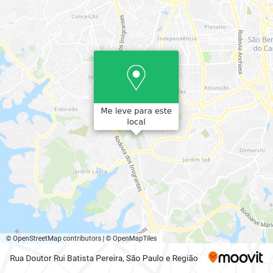 Rua Doutor Rui Batista Pereira mapa