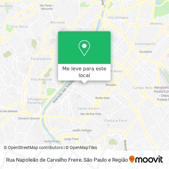 Rua Napoleão de Carvalho Freire mapa