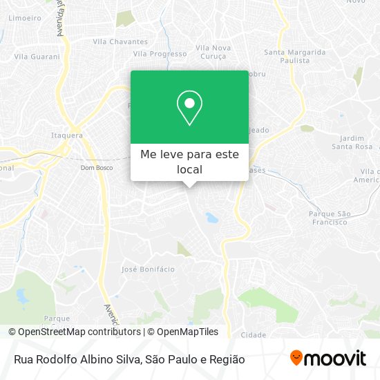 Rua Rodolfo Albino Silva mapa