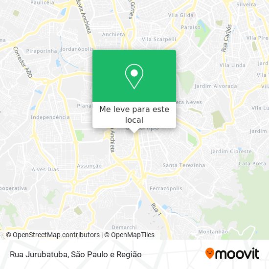 Rua Jurubatuba mapa