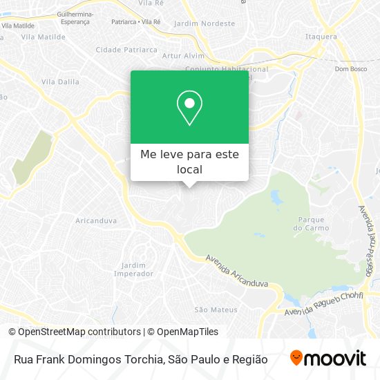 Rua Frank Domingos Torchia mapa