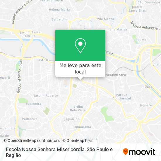 Escola Nossa Senhora Misericórdia mapa