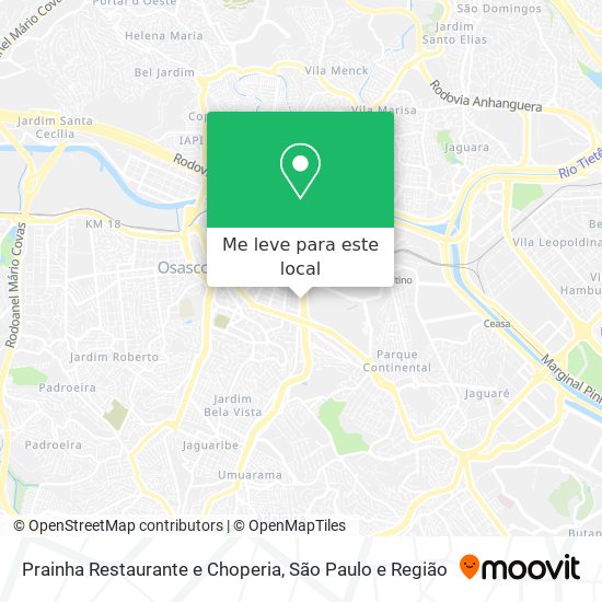 Prainha Restaurante e Choperia mapa