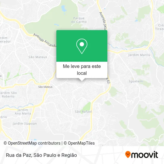 Rua da Paz mapa