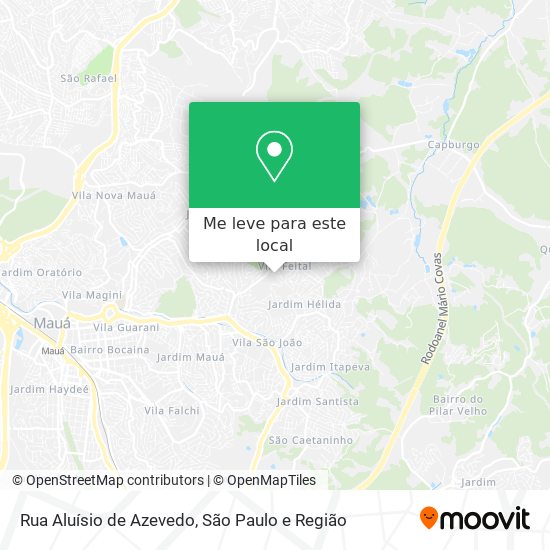 Rua Aluísio de Azevedo mapa