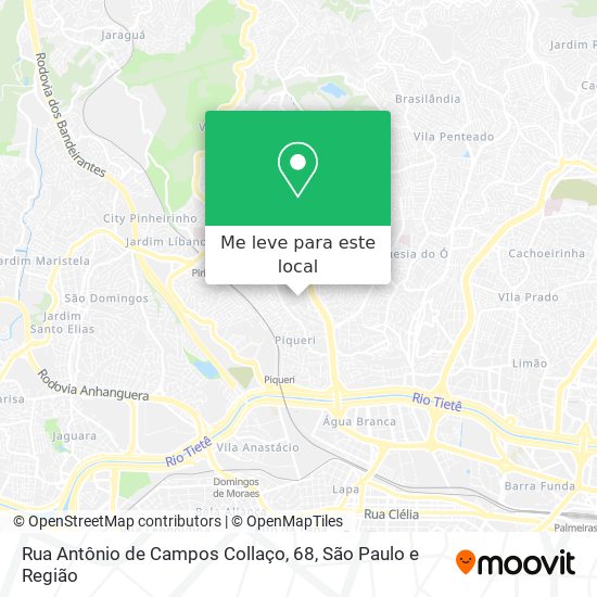 Rua Antônio de Campos Collaço, 68 mapa