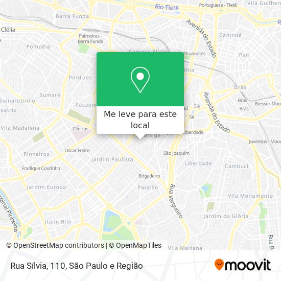 Rua Sílvia, 110 mapa