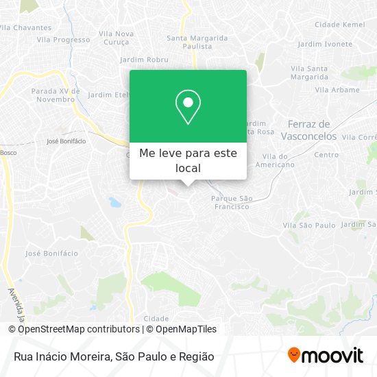 Rua Inácio Moreira mapa