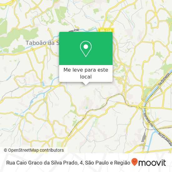 Rua Caio Graco da Silva Prado, 4 mapa