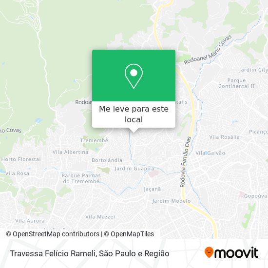 Travessa Felício Rameli mapa