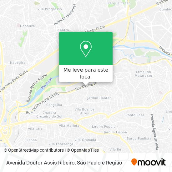 Avenida Doutor Assis Ribeiro mapa