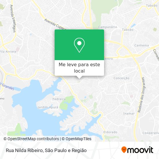 Rua Nilda Ribeiro mapa