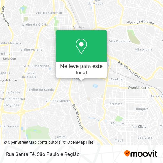 Rua Santa Fé mapa