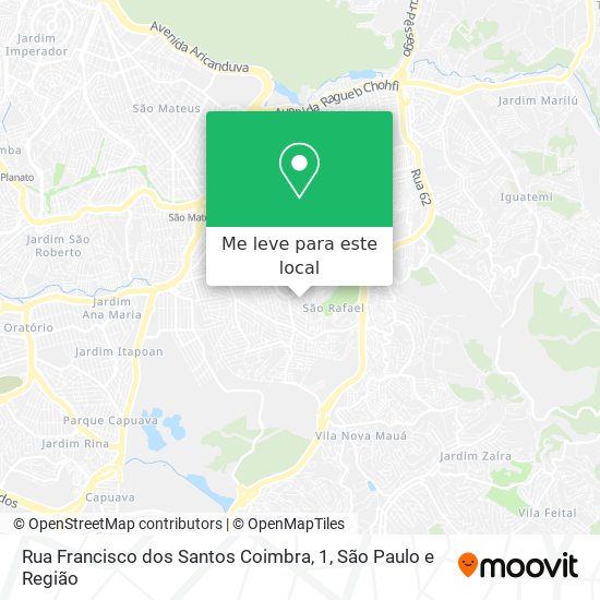 Rua Francisco dos Santos Coimbra, 1 mapa