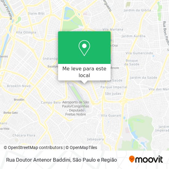 Rua Doutor Antenor Baddini mapa