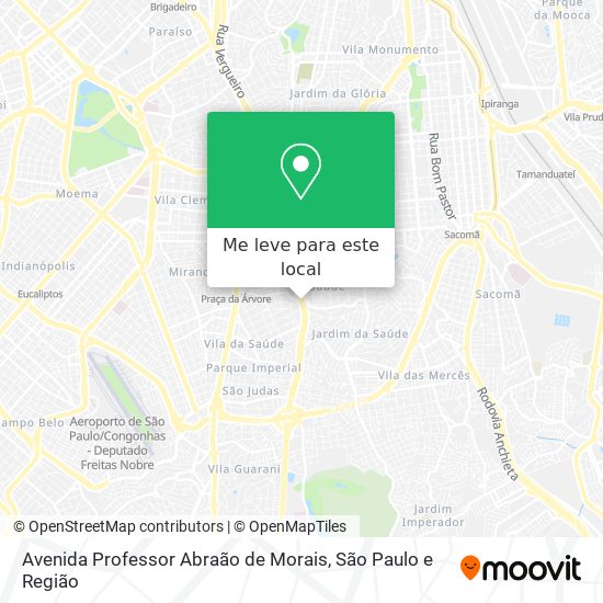 Avenida Professor Abraão de Morais mapa