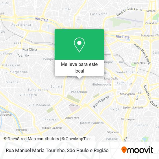 Rua Manuel Maria Tourinho mapa