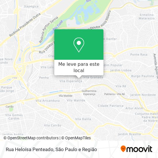 Rua Heloísa Penteado mapa