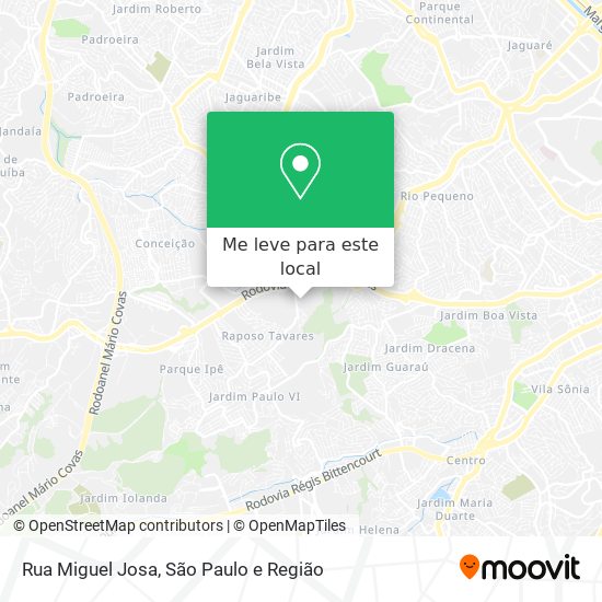 Rua Miguel Josa mapa