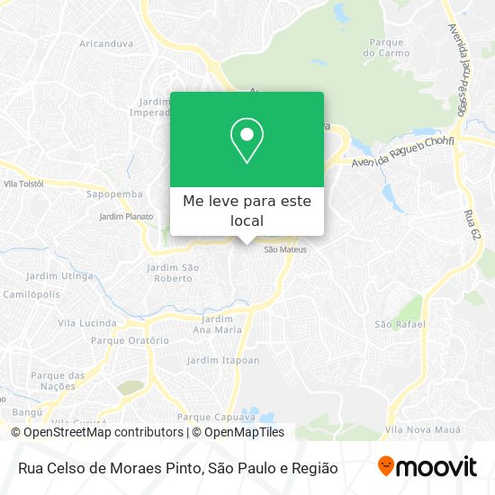 Rua Celso de Moraes Pinto mapa