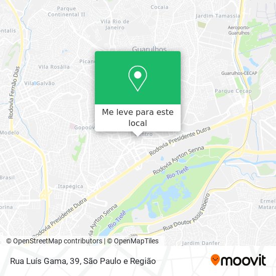 Rua Luís Gama, 39 mapa