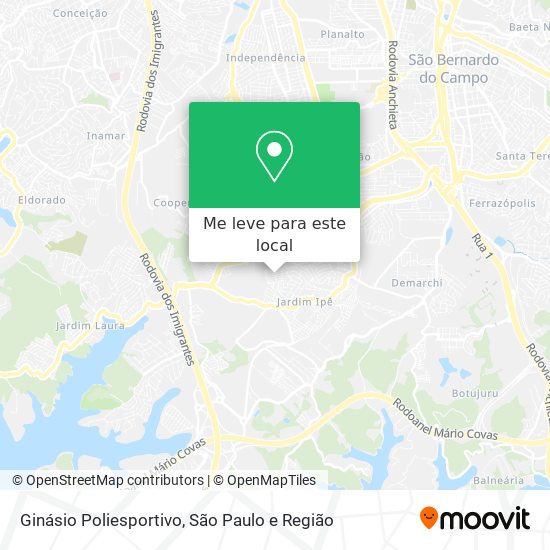 Ginásio Poliesportivo mapa